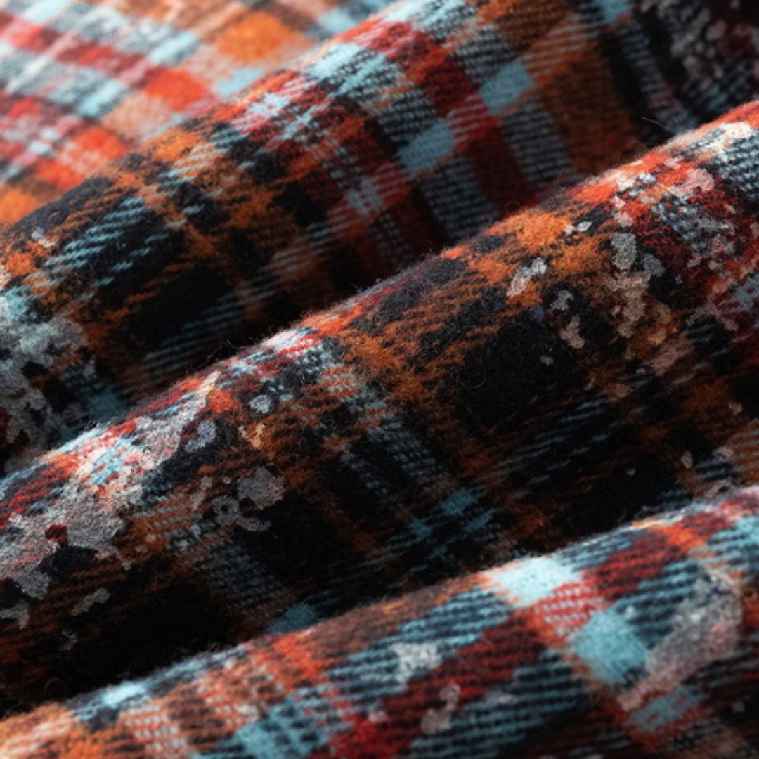 UNIQUE RETRO PLAID SHIRT