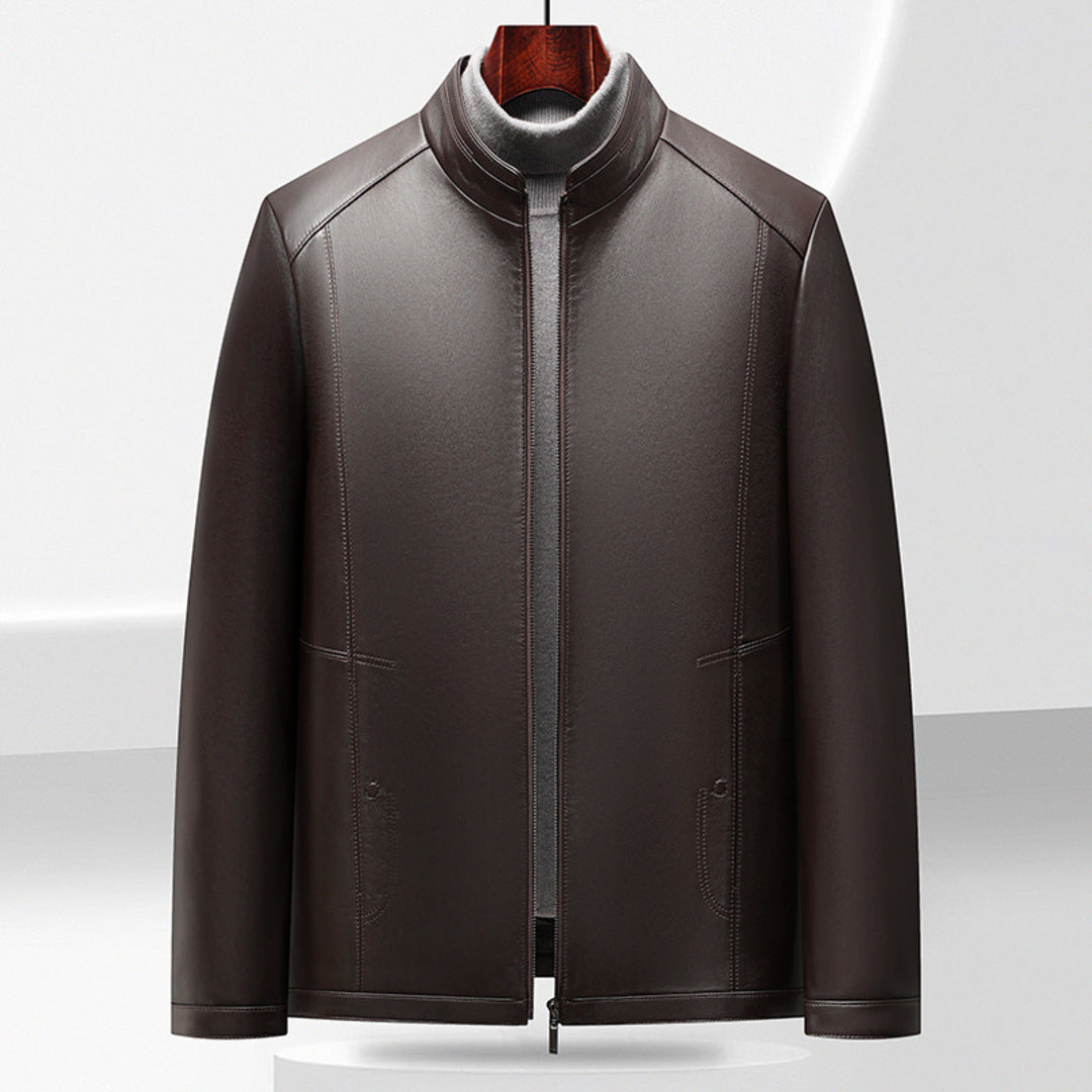 LEATHER STAND JACKET