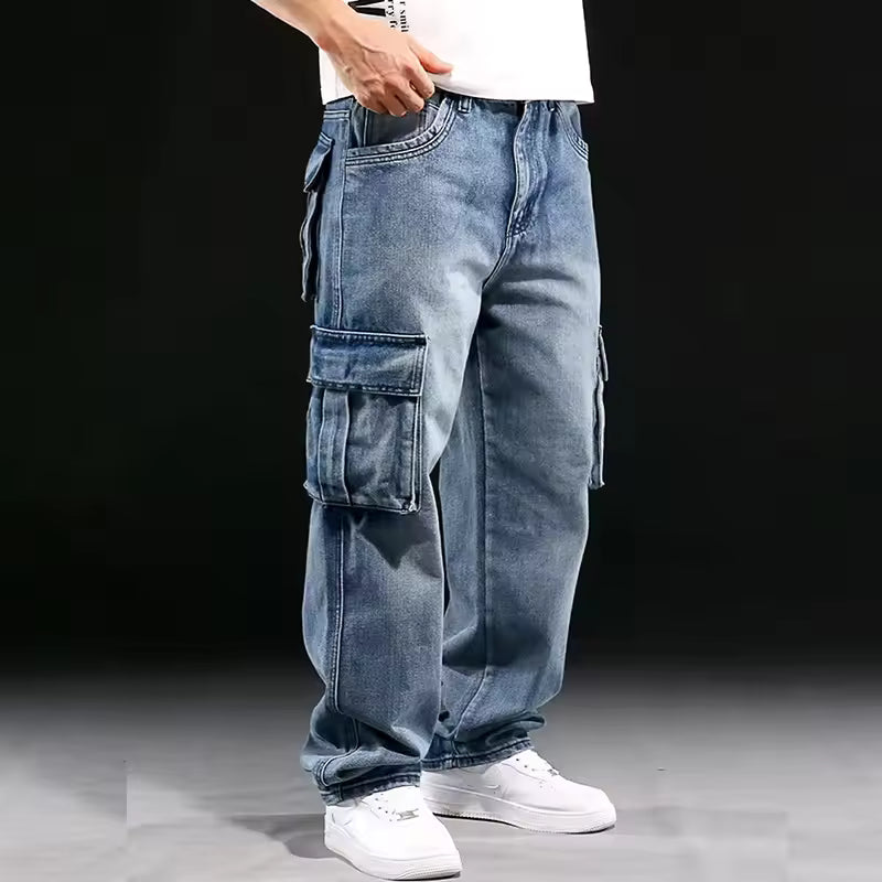 VINTAGE DENIM CARGO PANTS