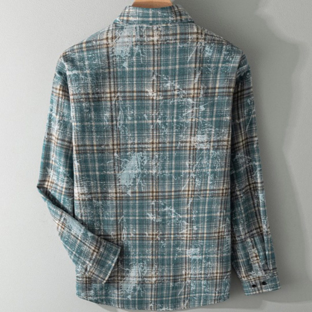 UNIQUE RETRO PLAID SHIRT