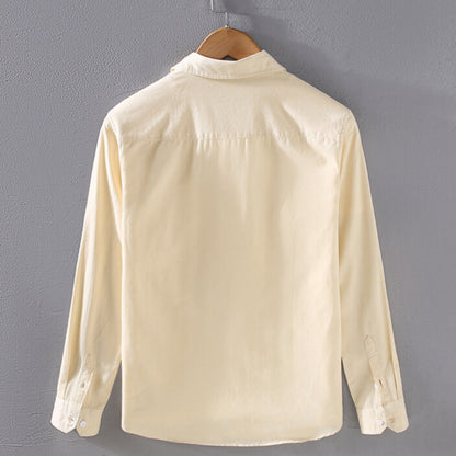 VELVET LONG-SLEEVE SHIRT