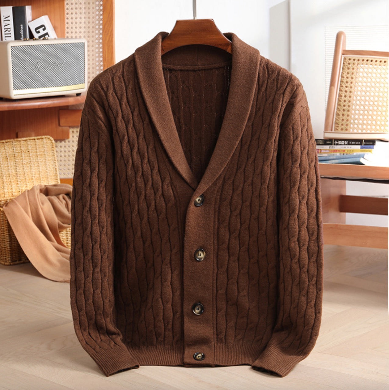 WOOL KNITWEAR TRENDY CARDIGAN