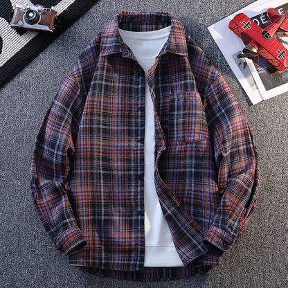 CASUAL PLAID OVERSHIRT