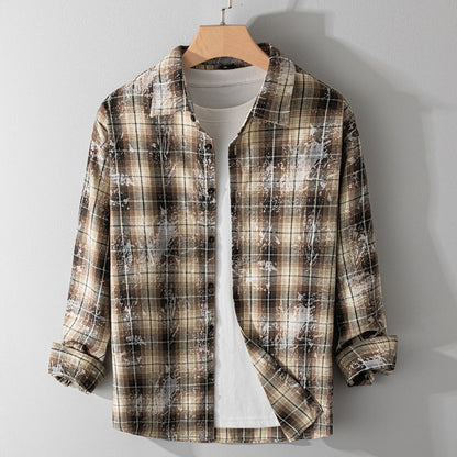 UNIQUE RETRO PLAID SHIRT