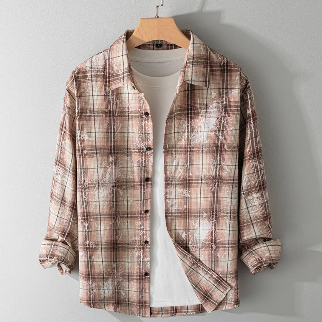 UNIQUE RETRO PLAID SHIRT