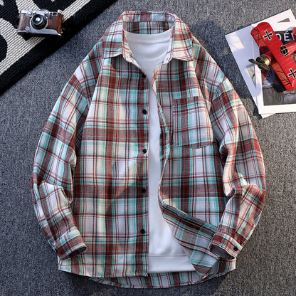 CASUAL PLAID OVERSHIRT
