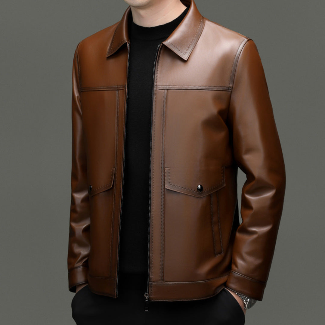 PREMIUM LEATHER DOWN JACKET