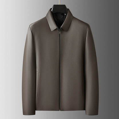 SUPREME ZIP LEATHER JACKET