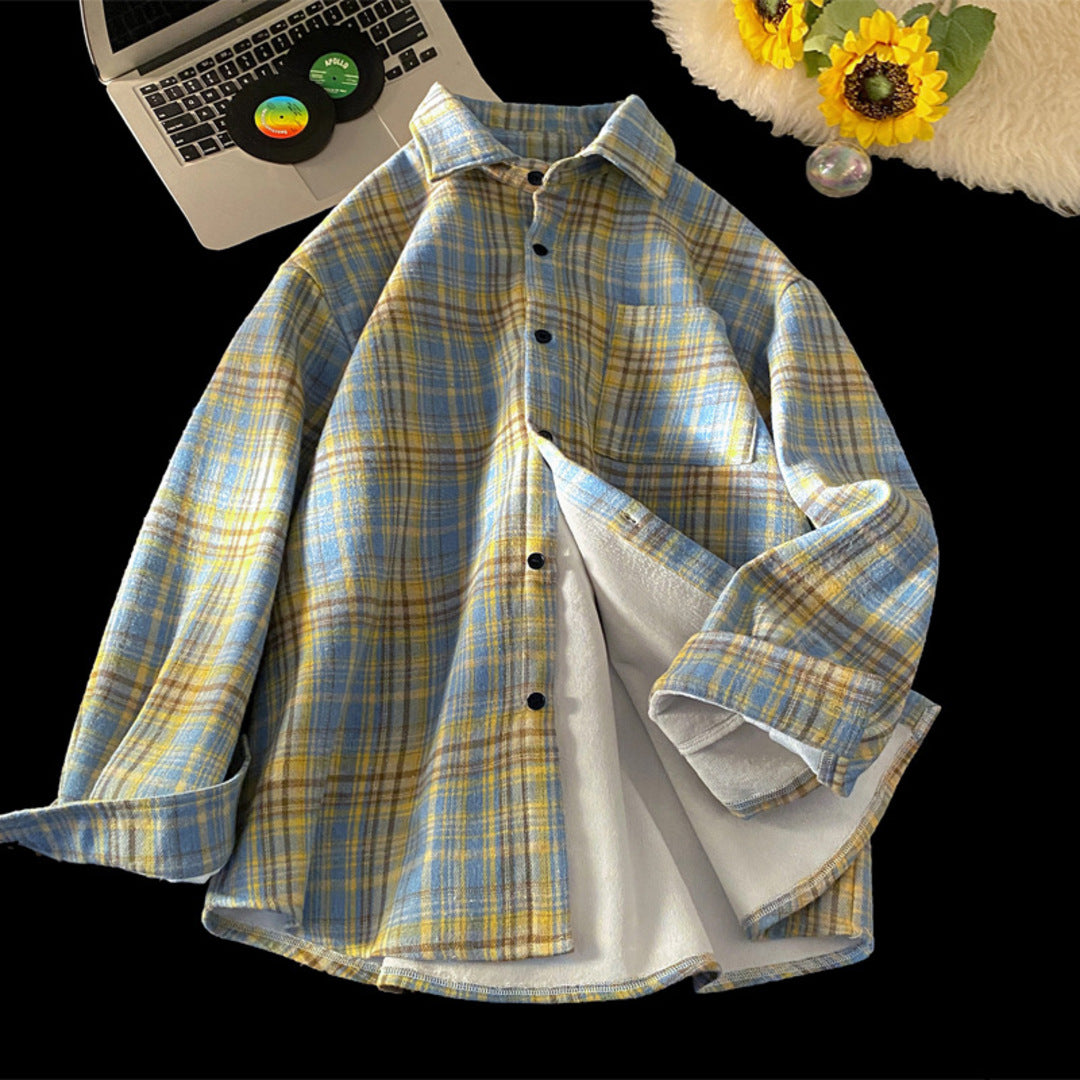 CASUAL PLAID OVERSHIRT