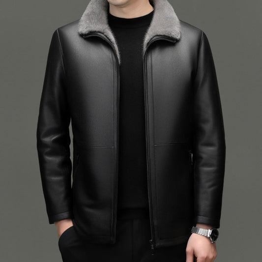 PREMIUM FUR COLLAR COAT