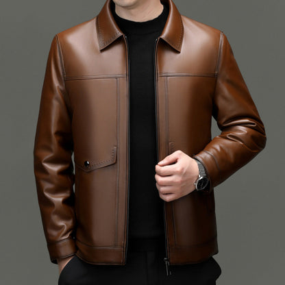 PREMIUM LEATHER DOWN JACKET
