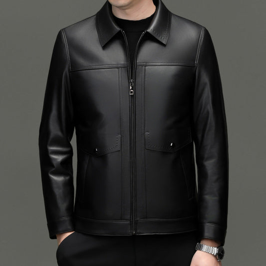 PREMIUM LEATHER DOWN JACKET