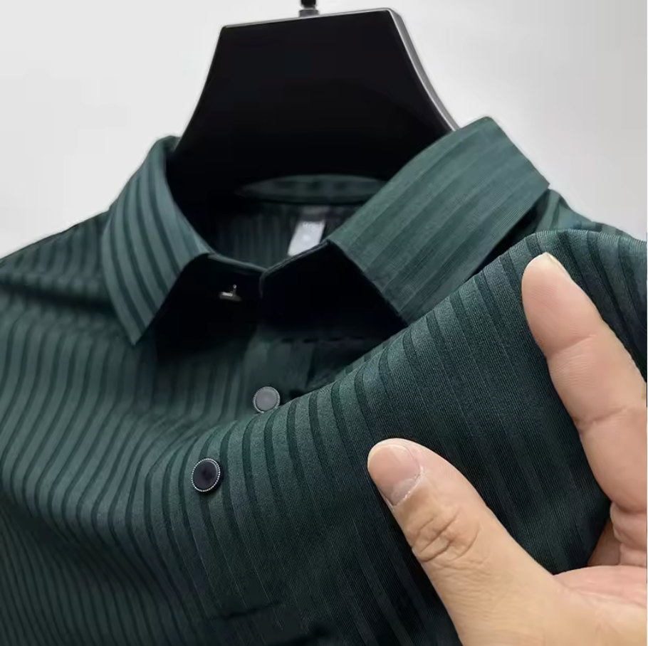 LUXE STRIPE POLO