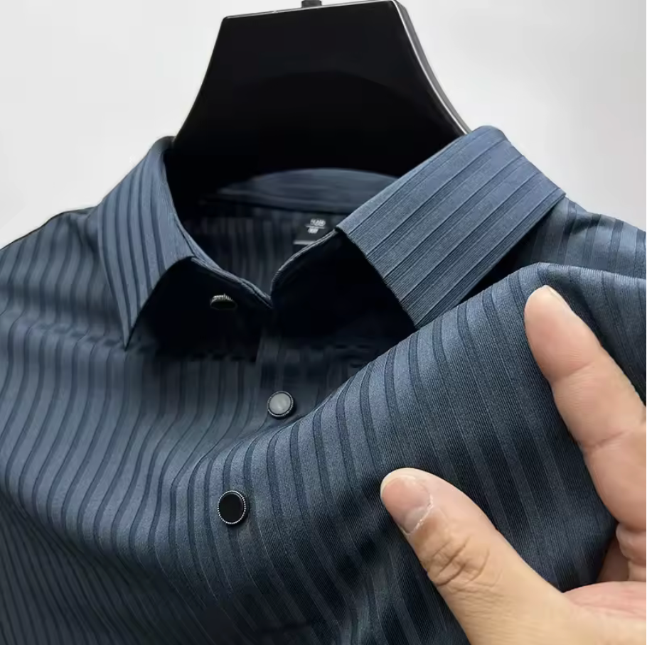 LUXE STRIPE POLO