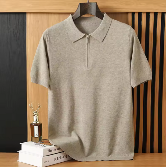 100% WOOL POLO SHIRT