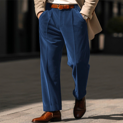 VELVET BUSINESS TROUSERS