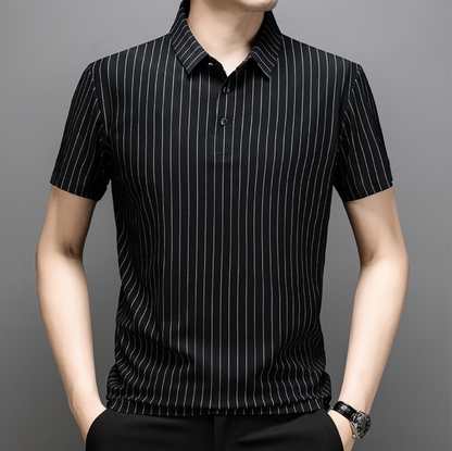 SEAMLESS STRIPED POLO SHIRT
