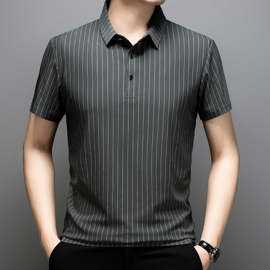 SEAMLESS STRIPED POLO SHIRT