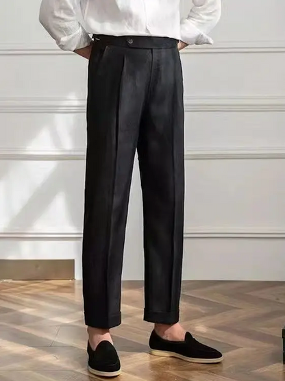 LINEN 100% SUIT TROUSER