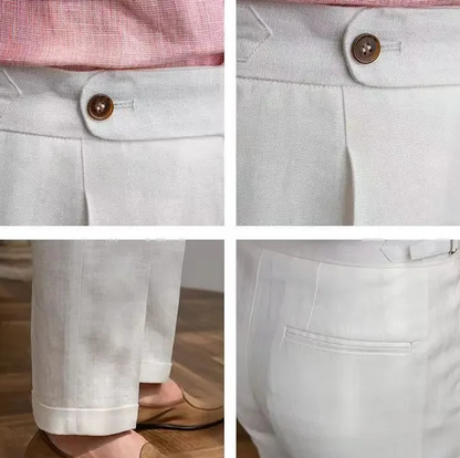 LINEN 100% SUIT TROUSER