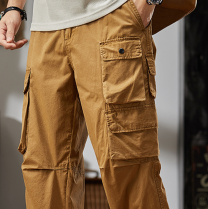 RELAXED FIT CARGO TROUSERS