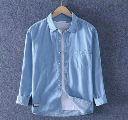 LONG SLEEVE DENIM SHIRT