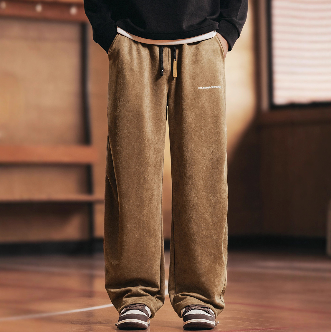 TRAVEL SUEDE COMFORTABLE TROUSERS