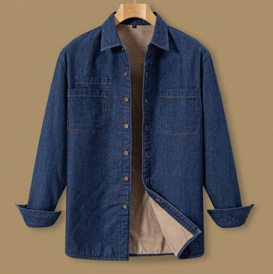 DENIM WARM PLUSH SHIRT
