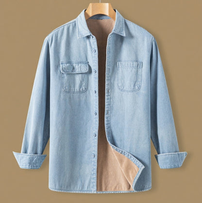 DENIM WARM PLUSH SHIRT