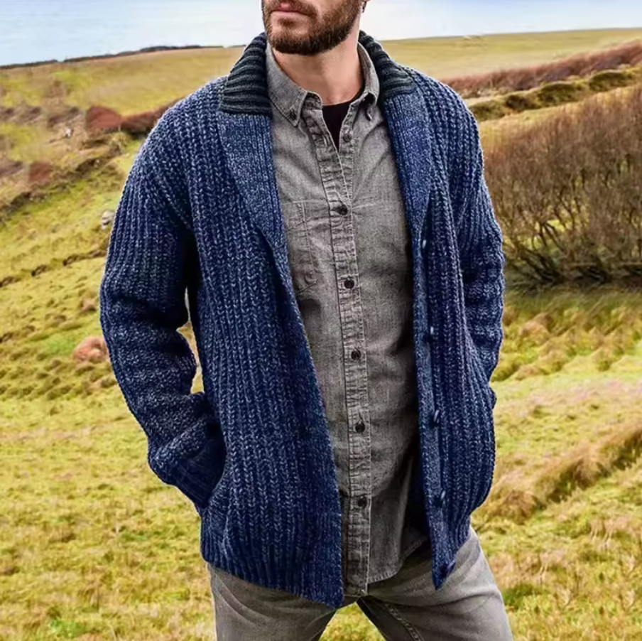 LONG SLEEVE KNITTED CARDIGAN