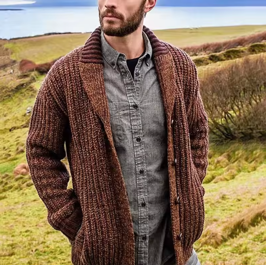 LONG SLEEVE KNITTED CARDIGAN