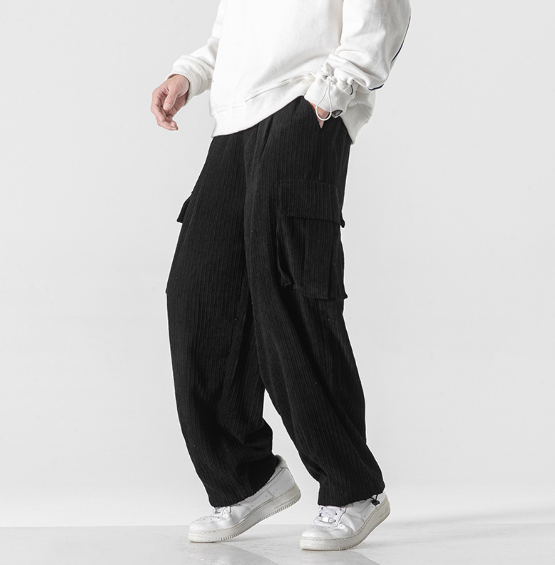 CORDUROY CARGO PANTS