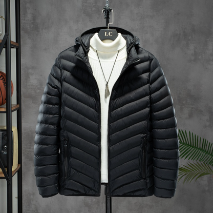 RIBBED HOODED JACKET