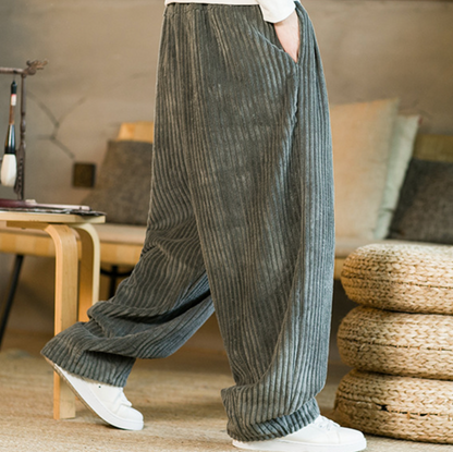 CORDUROY LANTERN TROUSERS