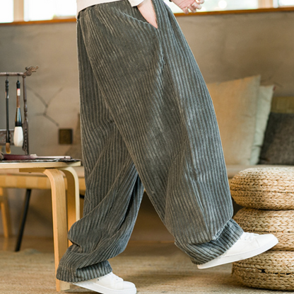 CORDUROY LANTERN TROUSERS