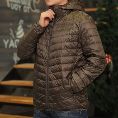 FEATHERWEIGHT HOODED DOWN JACKET