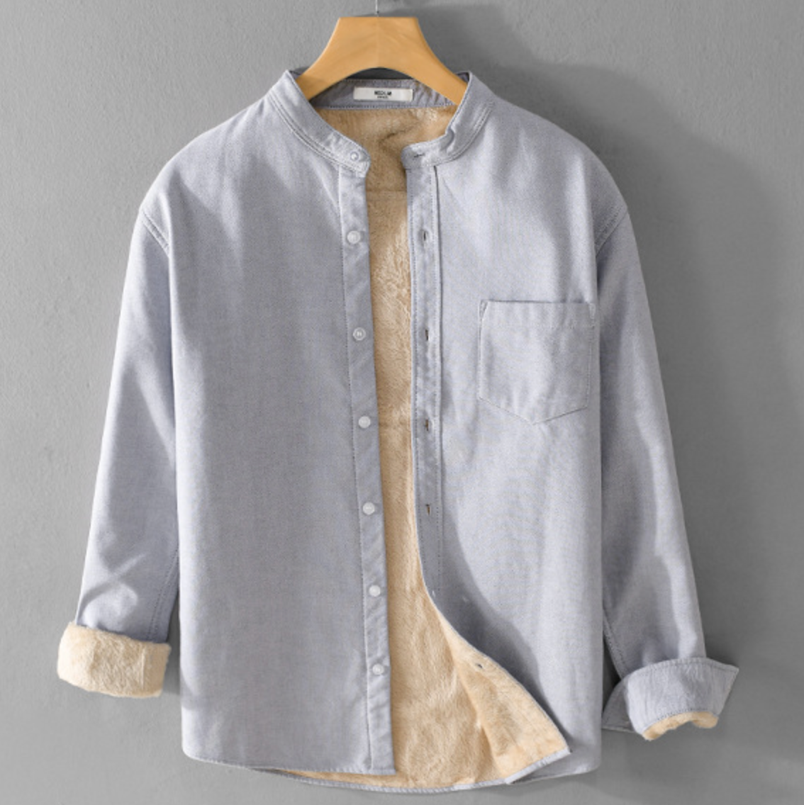 WARM FLEECE-LINED SHIRT