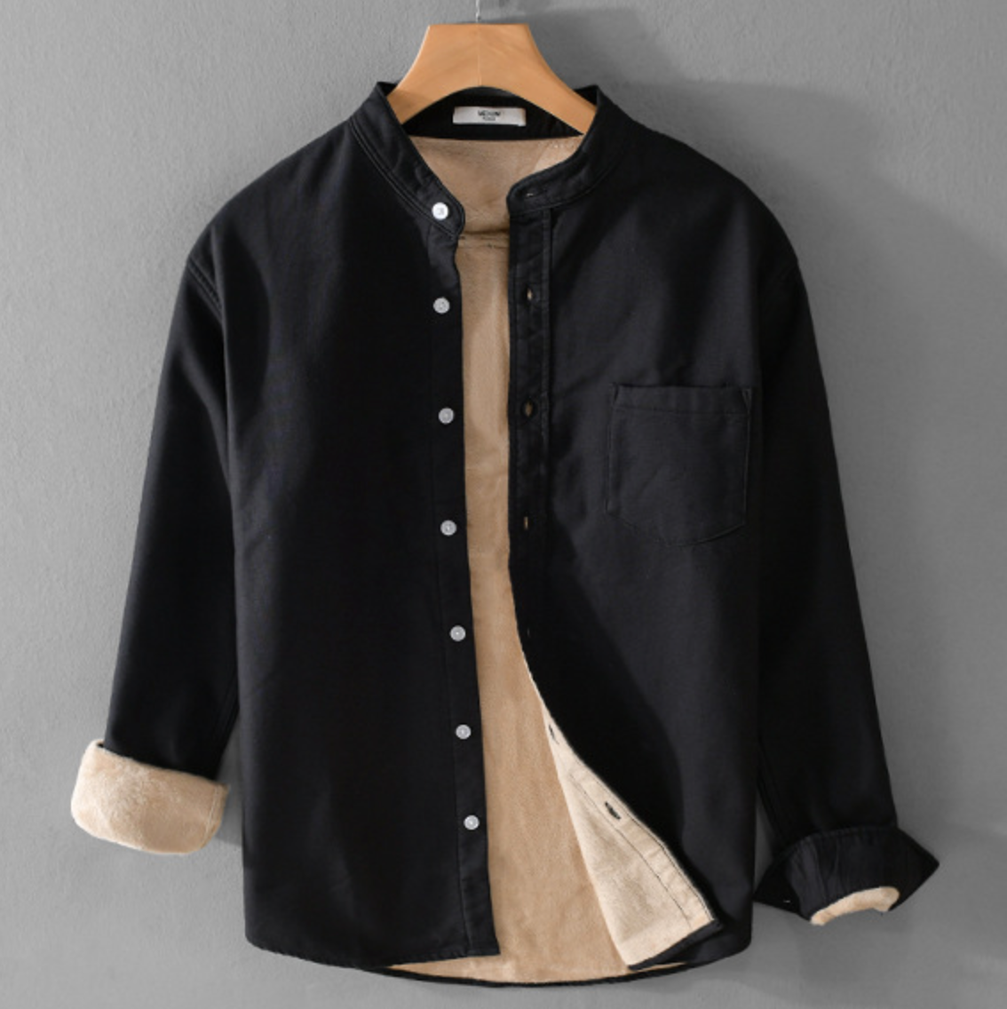 WARM FLEECE-LINED SHIRT