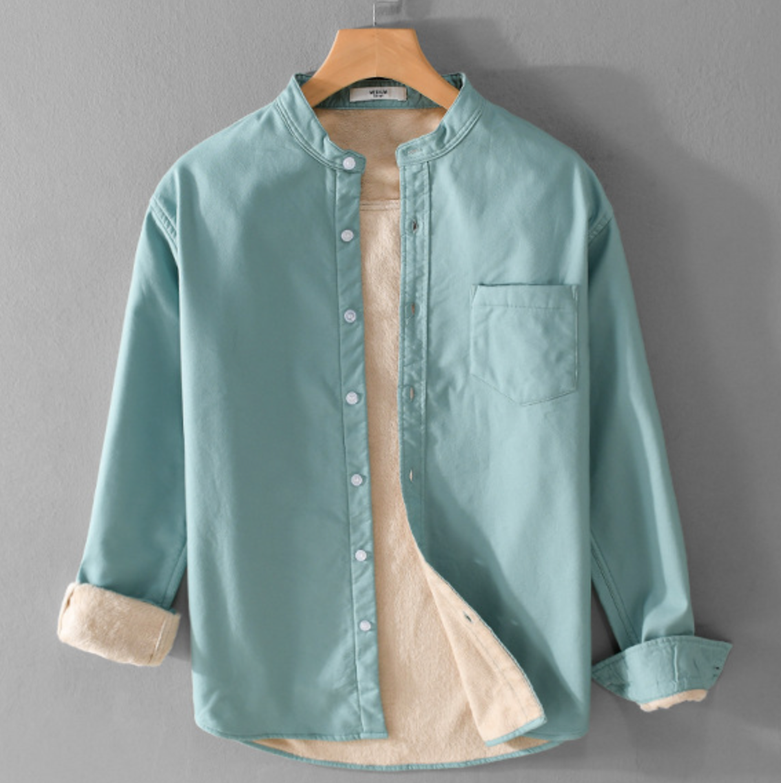 WARM FLEECE-LINED SHIRT