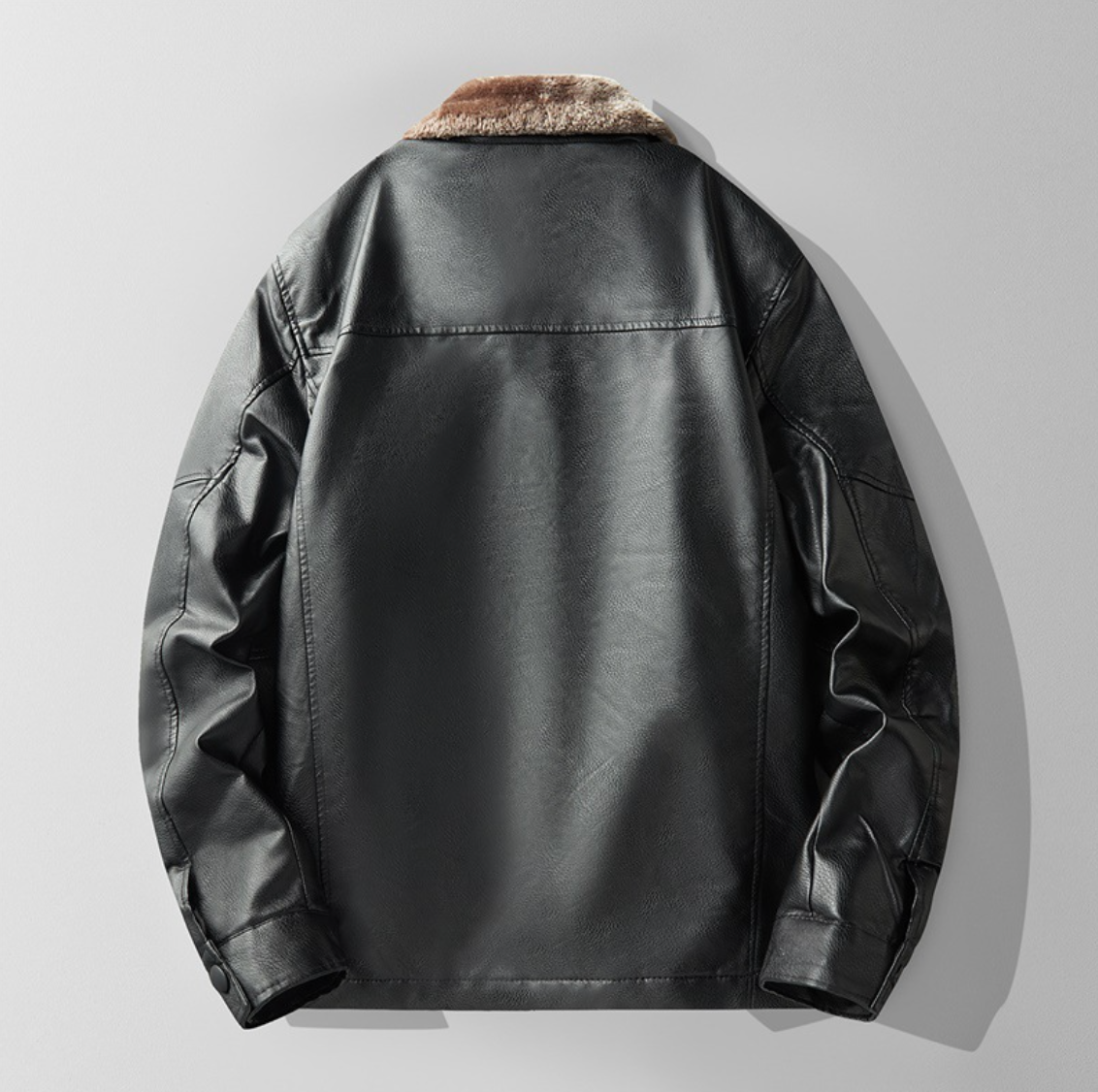 THICK WARM LEATHER JACKET