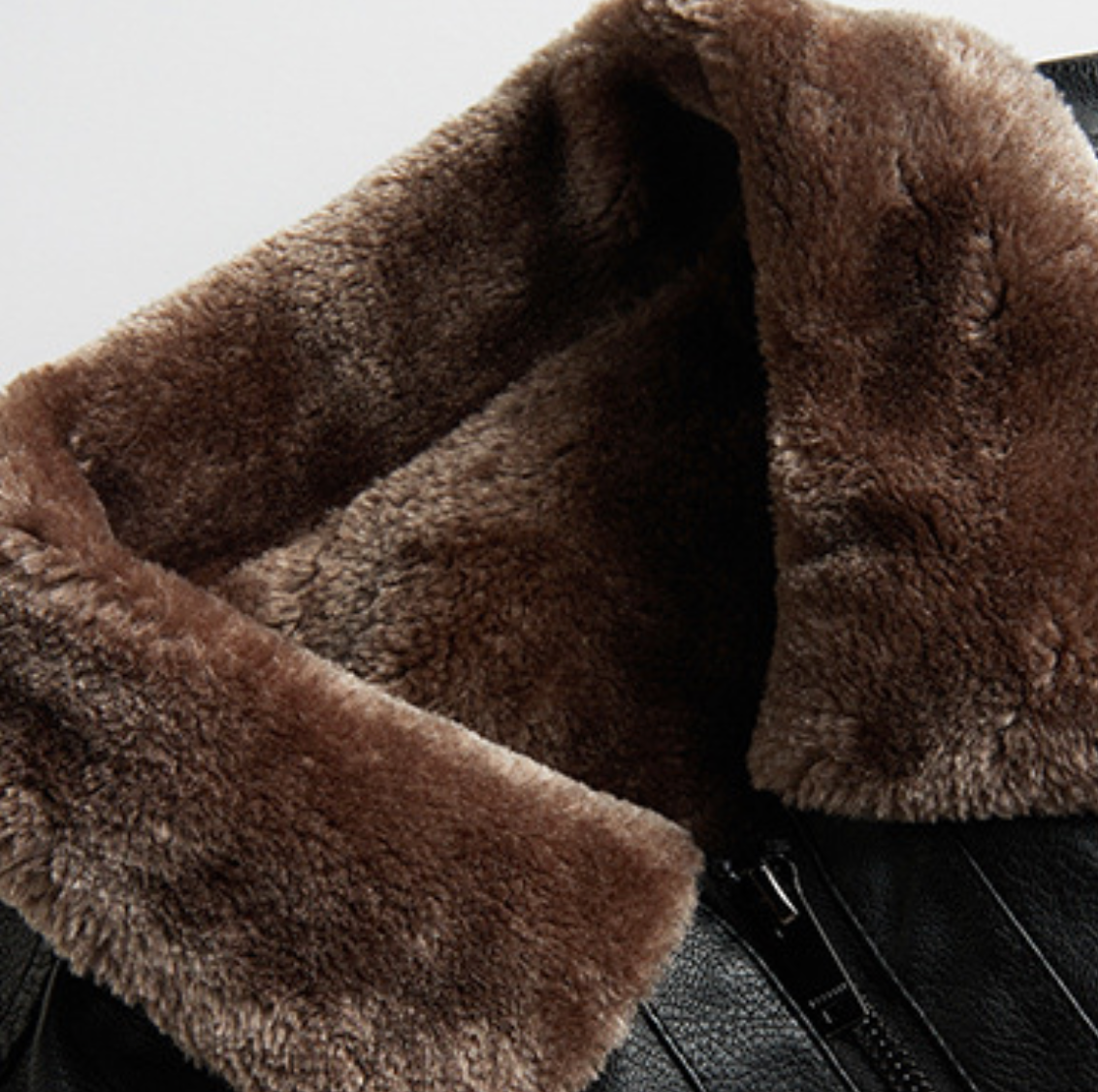 THICK WARM LEATHER JACKET