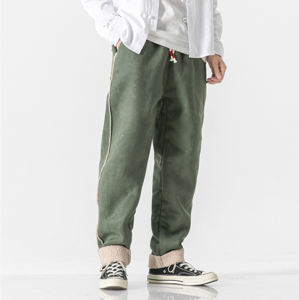 VELVET-LINED WARM TROUSERS