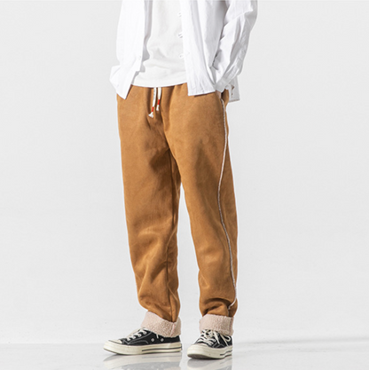 VELVET-LINED WARM TROUSERS