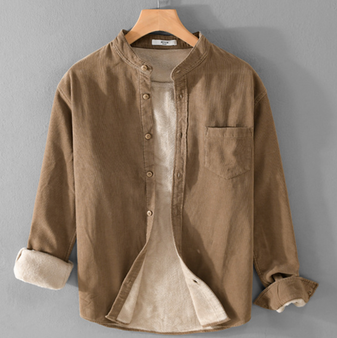 WARM FLEECE CORDUROY SHIRT